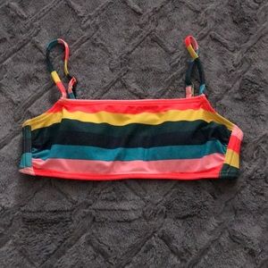 Target Colorful Swim Top Women’s Size Small